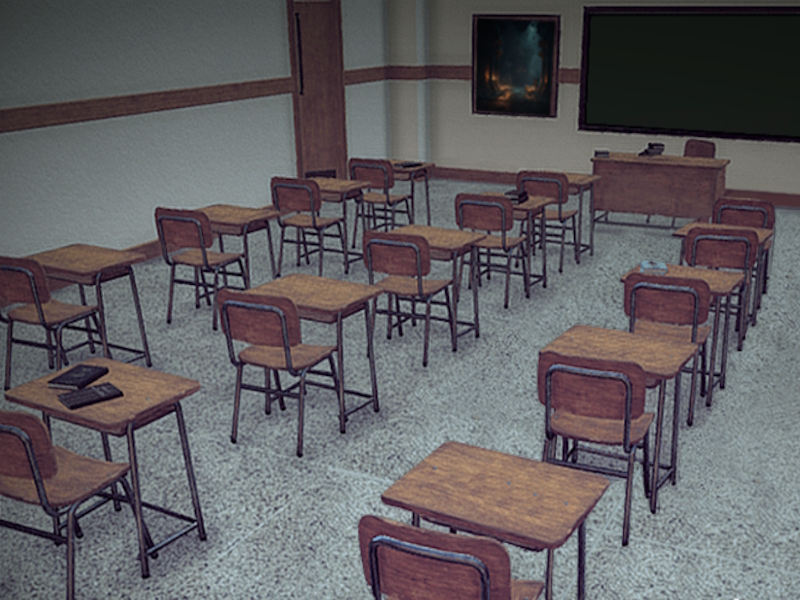 Xogo Escola de terror: historia de detectives en liña